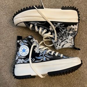Converse RUN STAR HIKE HIGH 'FLORAL FUSION - UNIVERSITY BLUE'